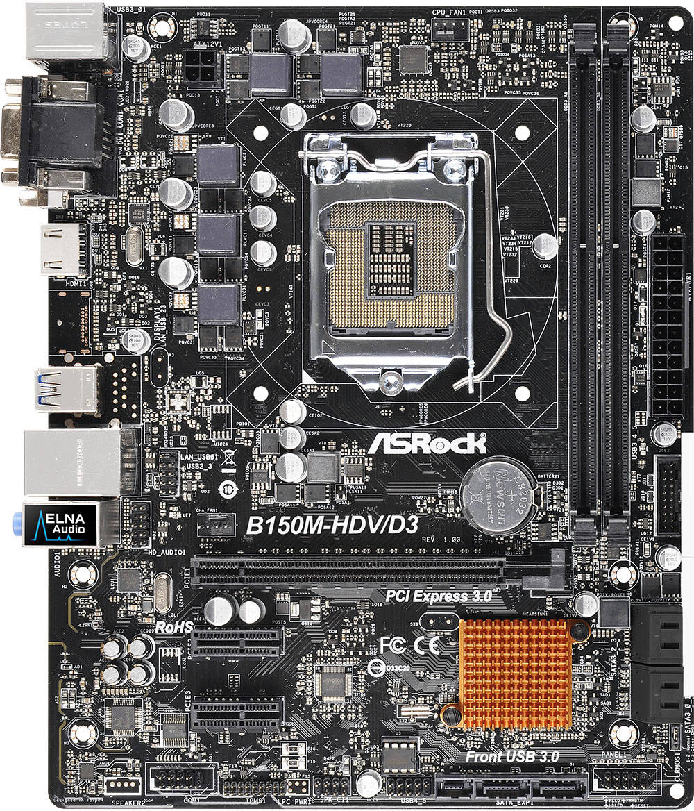 Asrock B150M-HDV/D3 - Motherboard Specifications On MotherboardDB