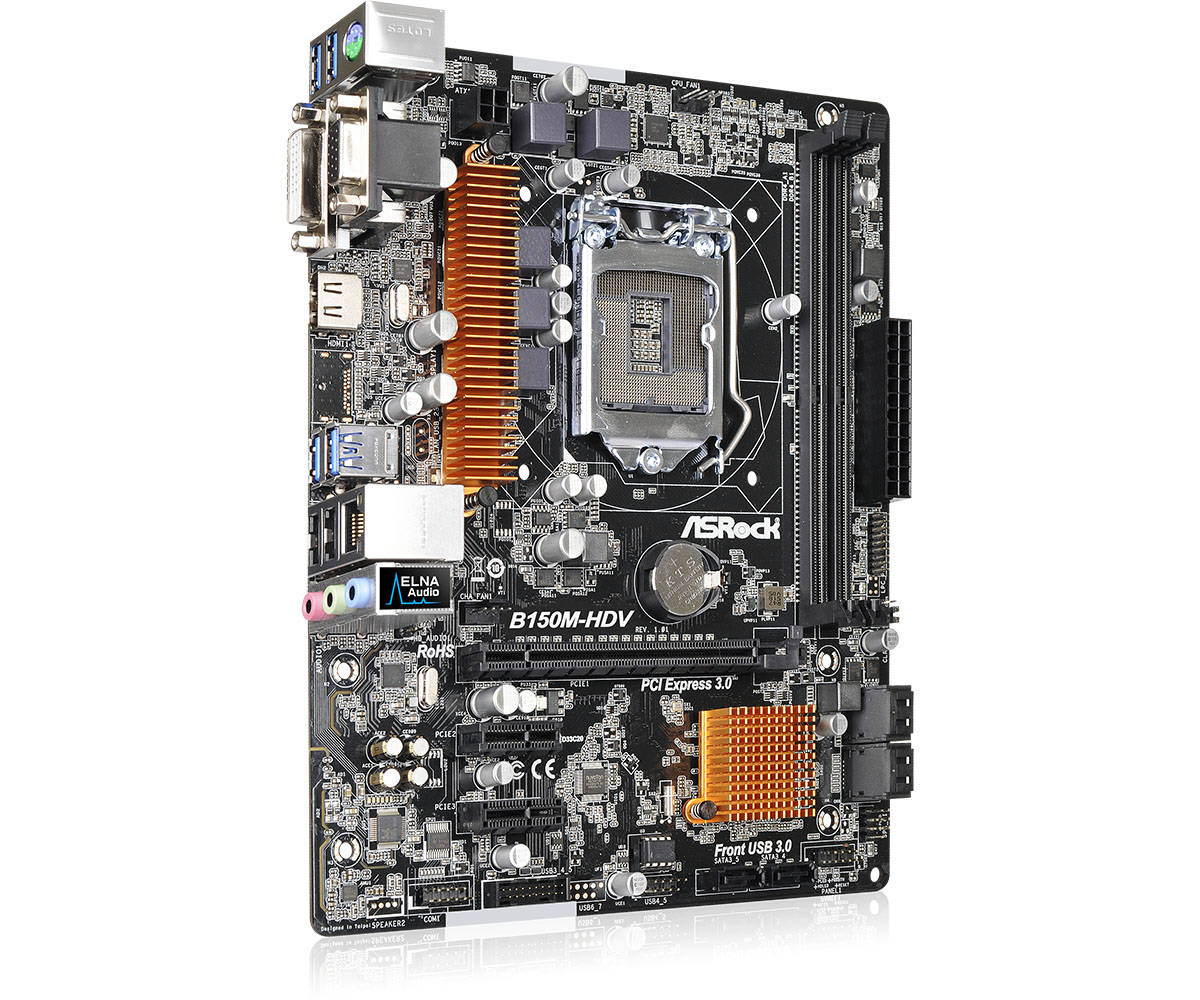 Asrock B150M-HDV - Motherboard Specifications On MotherboardDB