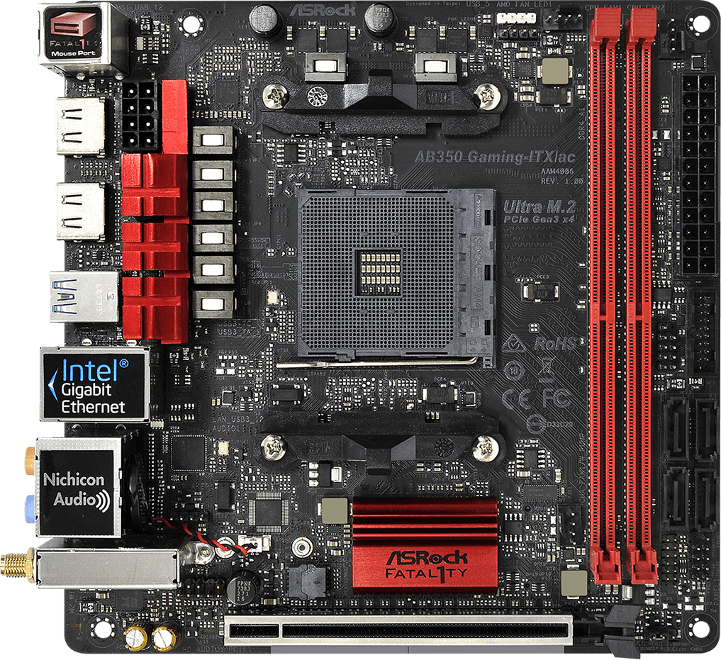 Asrock Fatal1ty AB350 Gaming-ITX/ac GPU