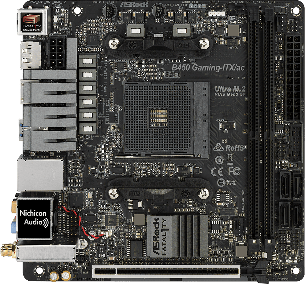Asrock Fatal1ty B450 Gaming-ITX/ac GPU