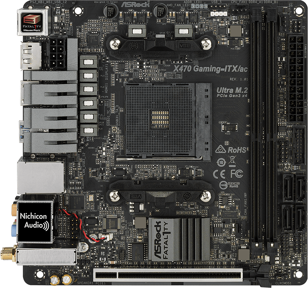 Asrock Fatal1ty X470 Gaming-ITX/ac GPU