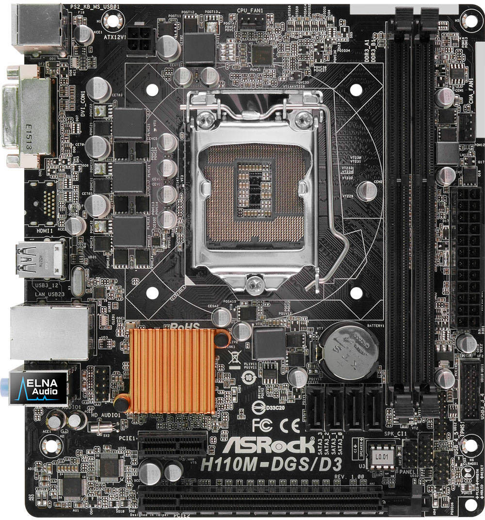 Совместимость asrock h110m dgs