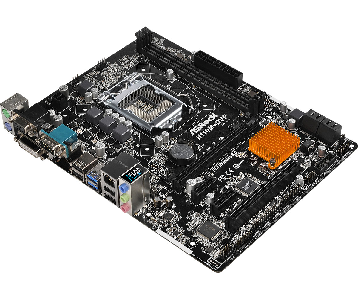 Asrock h110m hdv подключение