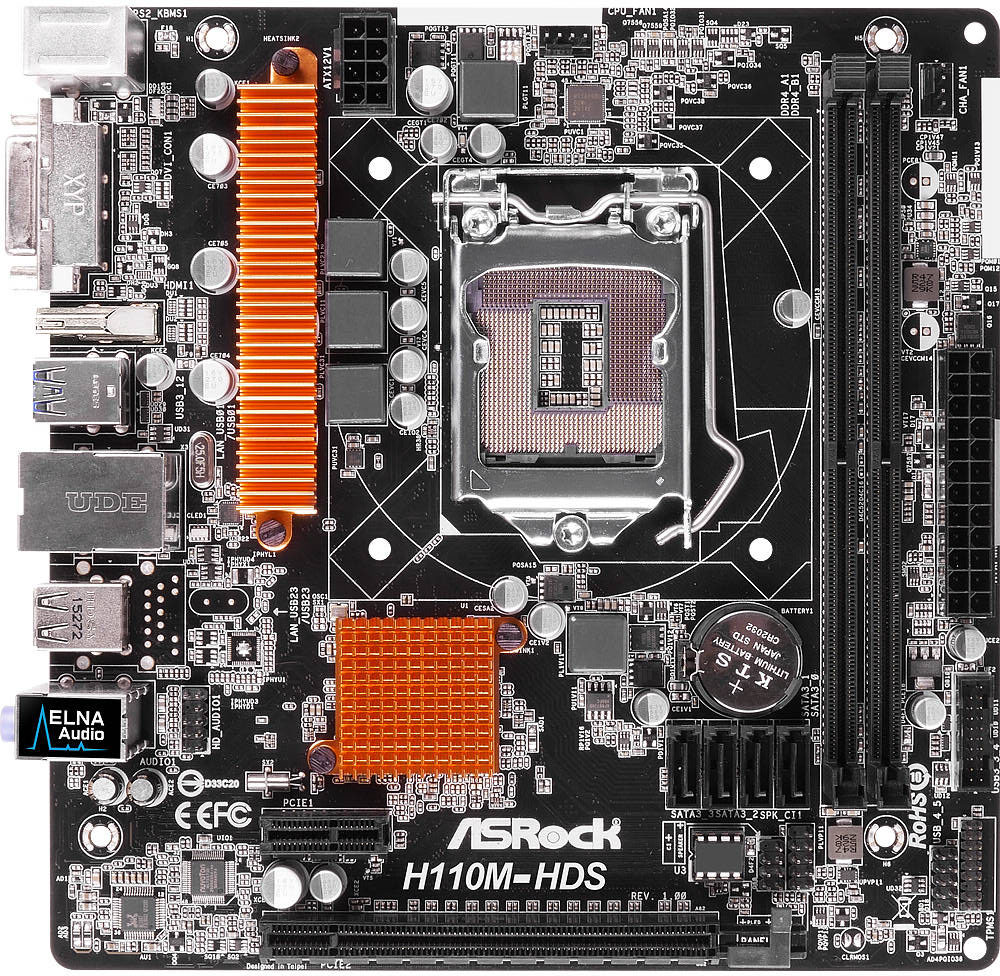 Asrock h110m hds подключение