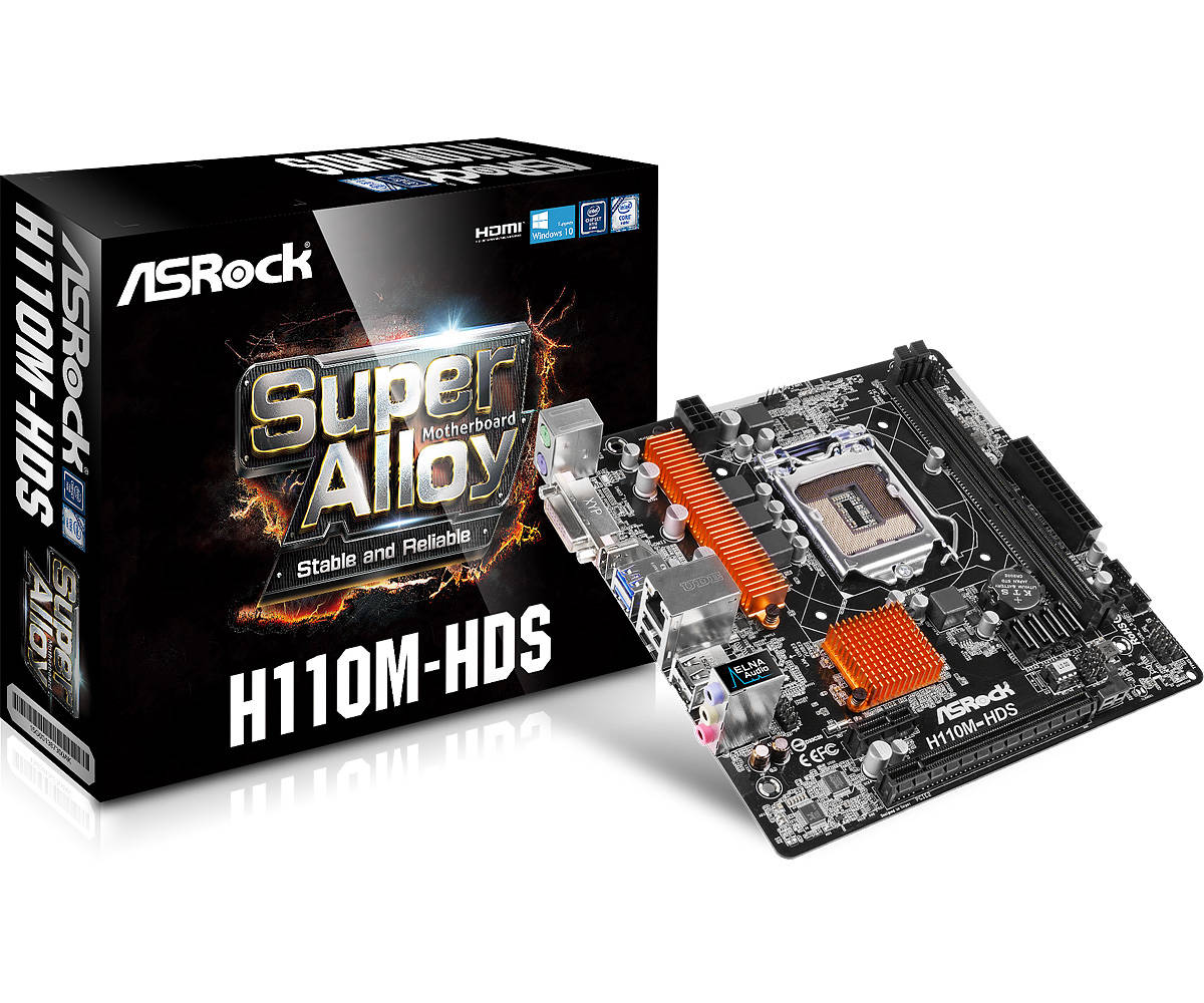 Asrock h110m hds подключение