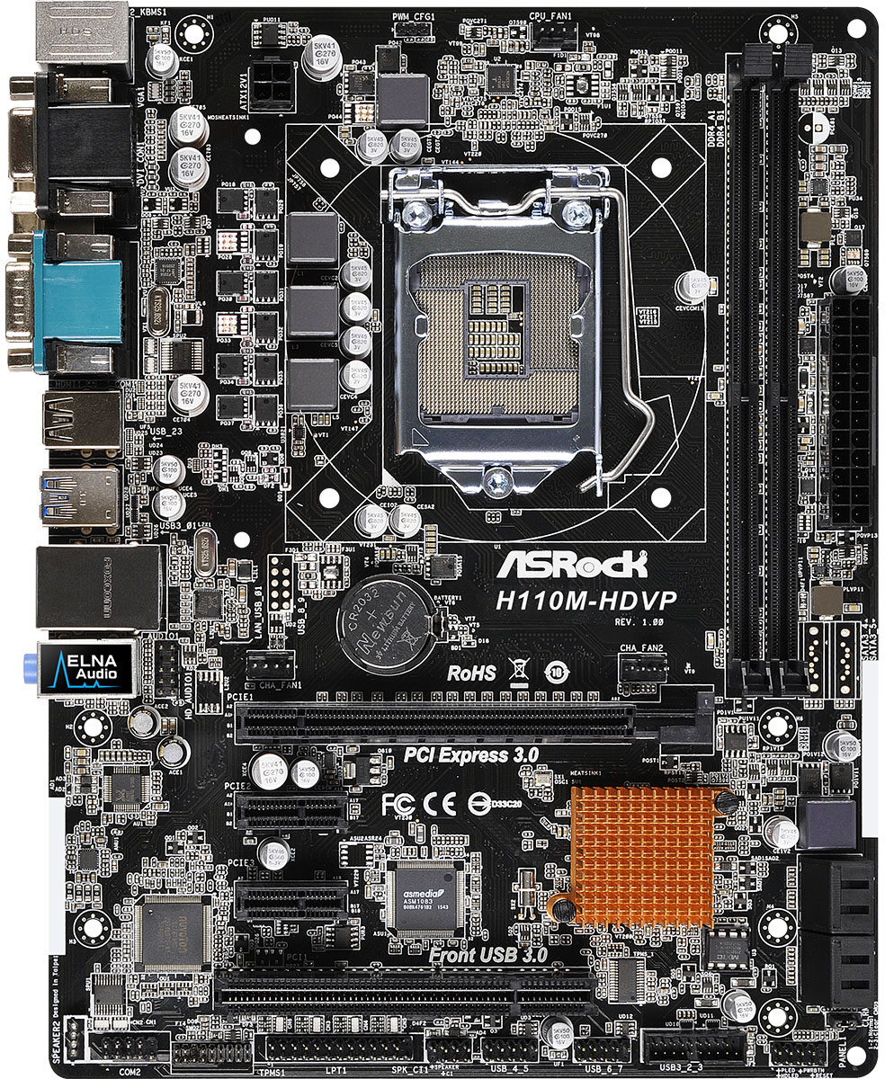 Asrock h110m hds подключение