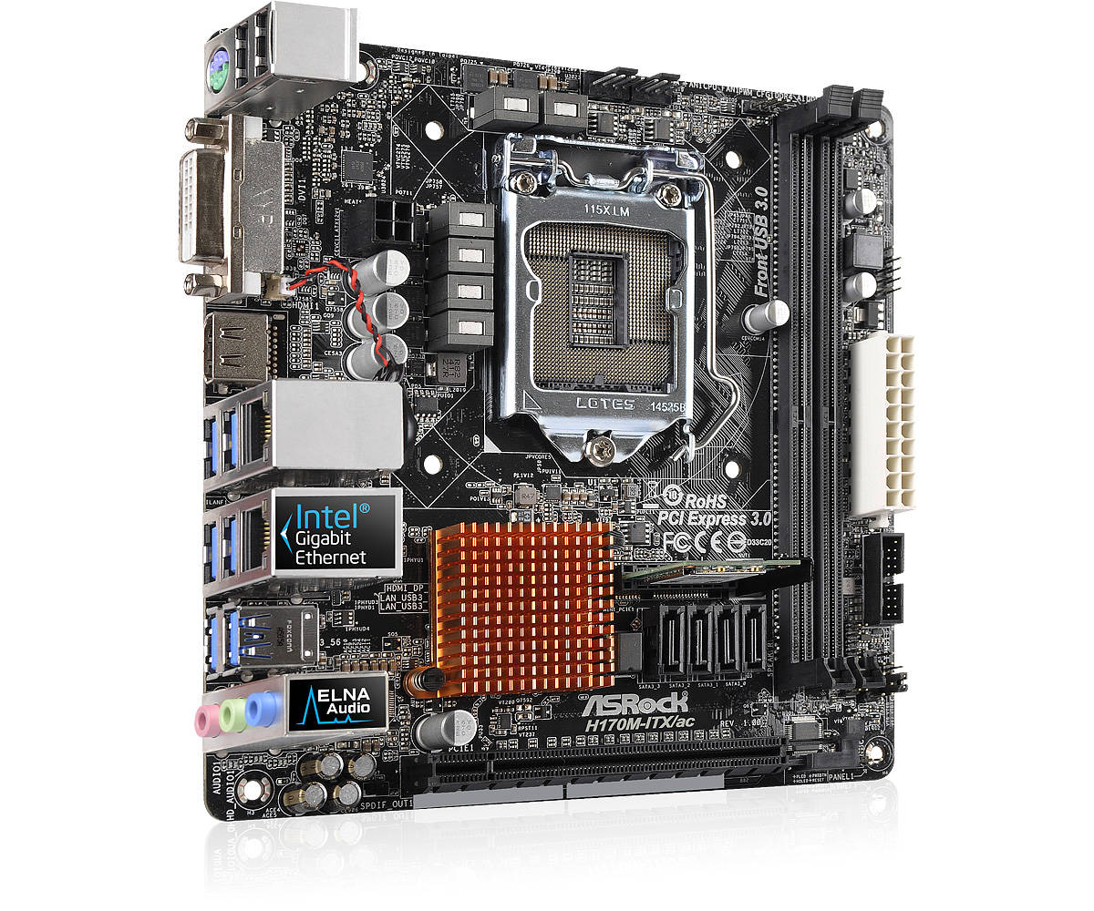 Asrock H170M-ITX/ac - Motherboard Specifications On MotherboardDB