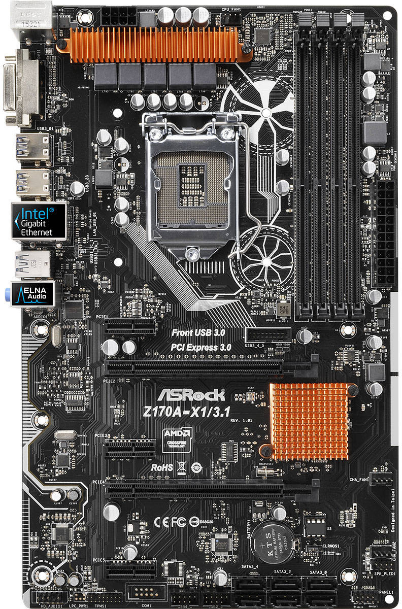 Asrock Z170A-X1/3.1 - Motherboard Specifications On MotherboardDB
