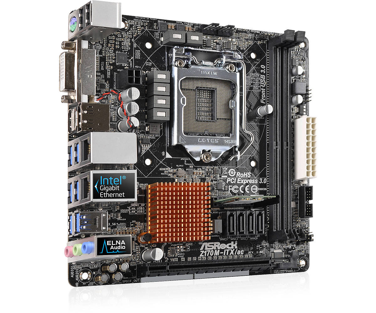 Asrock Z170M-ITX/ac - Motherboard Specifications On MotherboardDB