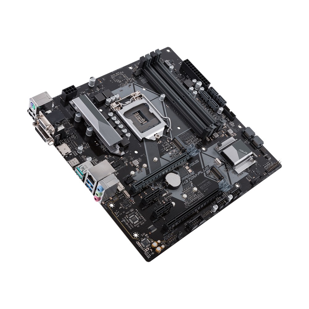 Asus Prime H370M-Plus Mainboard Sockel 1151 mATX, Intel H370, DDR4, dual M.2, HDMI, Intel Optane,  6Gbit/s SATA, USB 3.1 Gen 2 