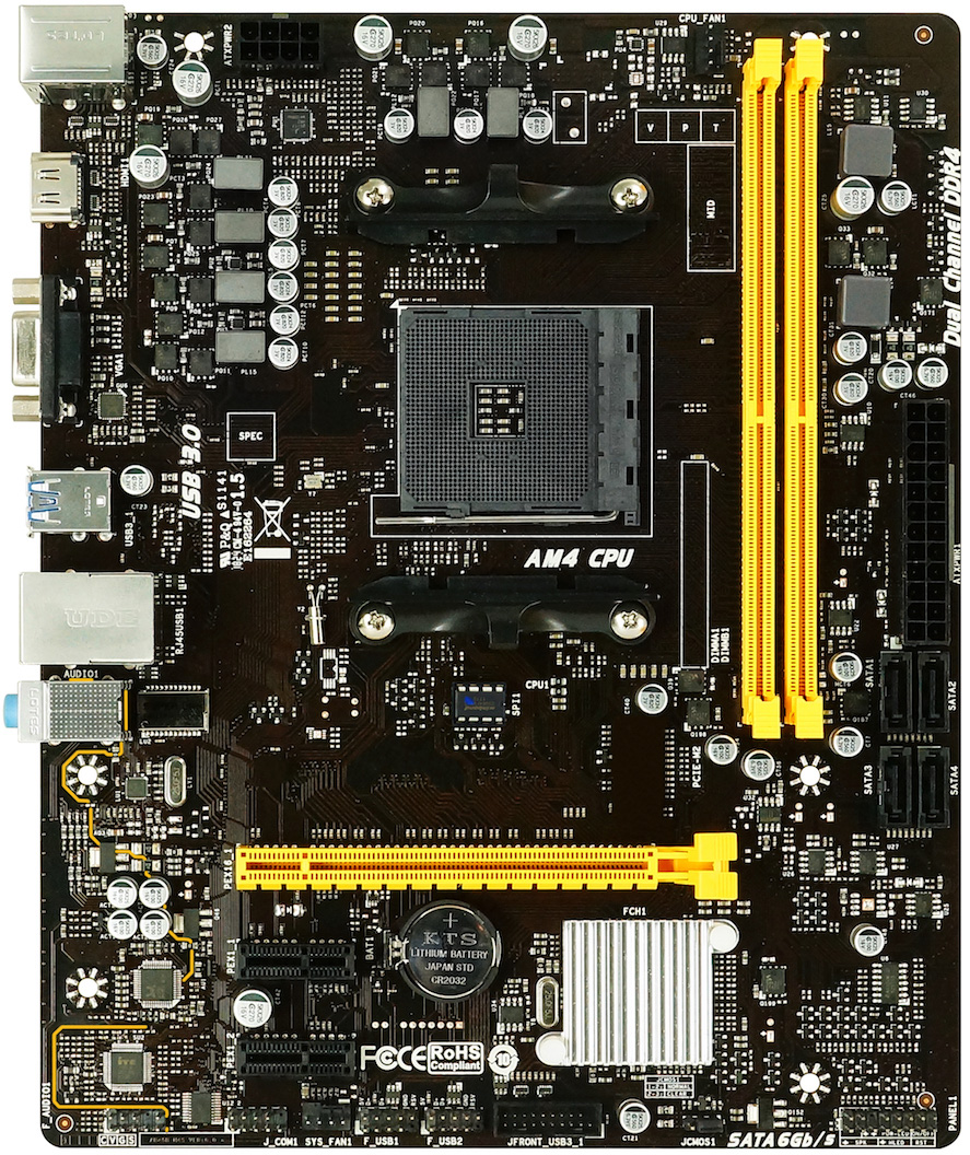 Biostar B450MHC GPU