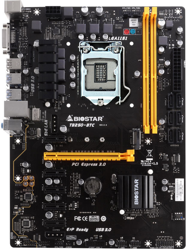 Biostar TB250-BTC GPU
