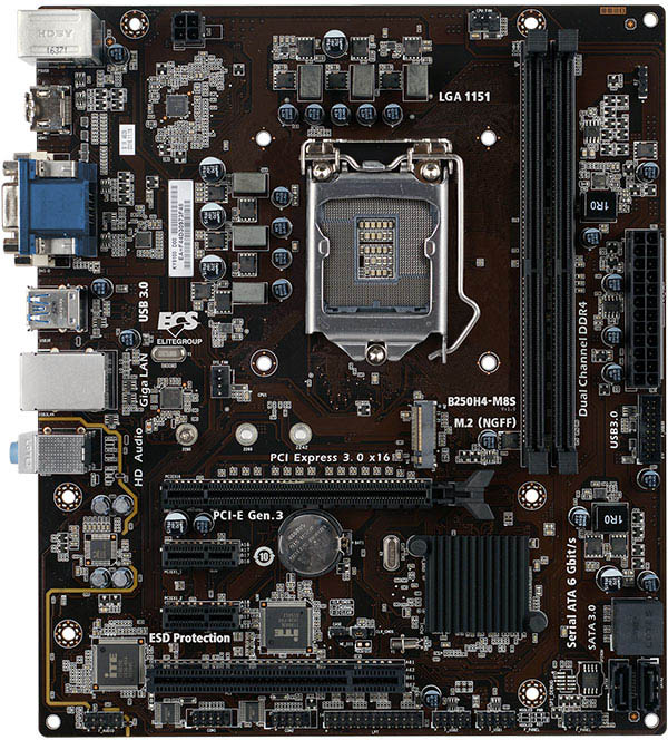 ECS B250H4-M8S GPU