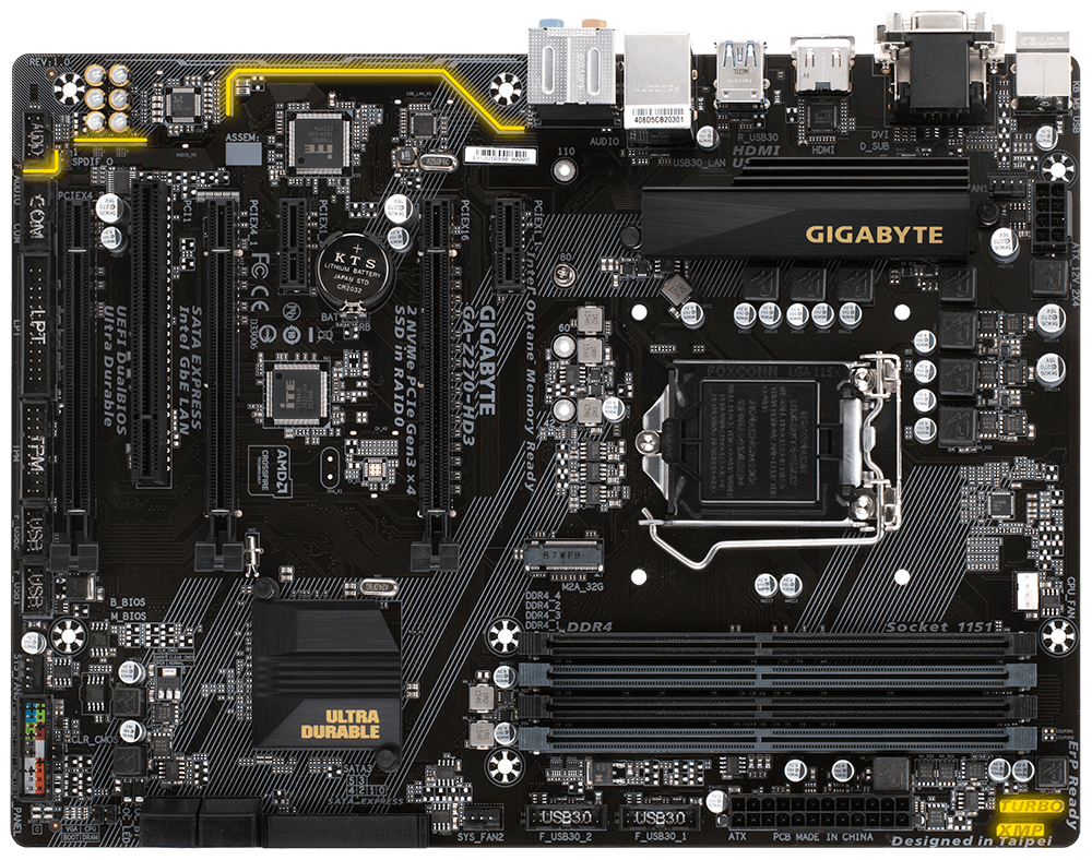 Gigabyte GA-Z270-HD3 - Motherboard Specifications On  