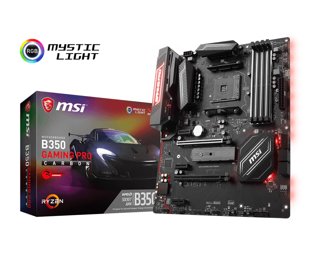 MSI B350 Gaming Pro Carbon - Motherboard Specifications On MotherboardDB