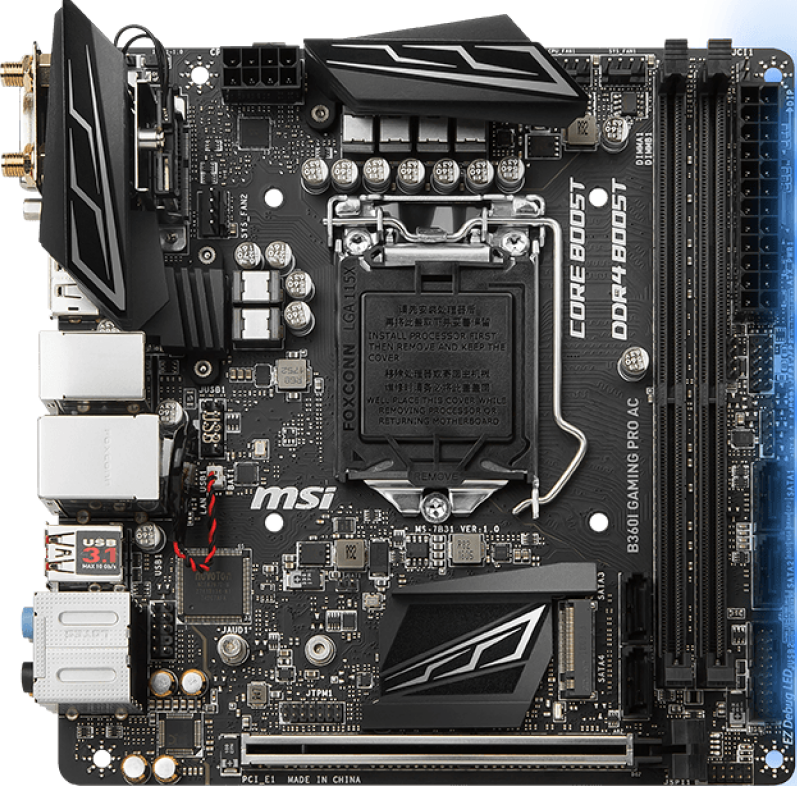 MSI B360I Gaming Pro AC GPU