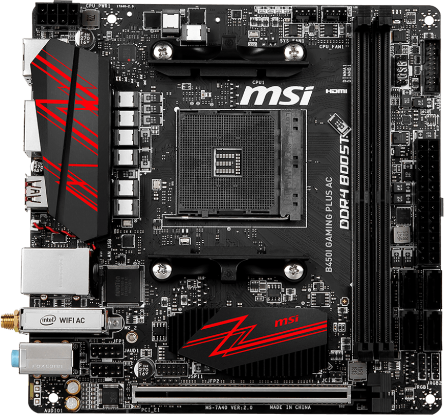 MSI B450I Gaming Plus AC GPU