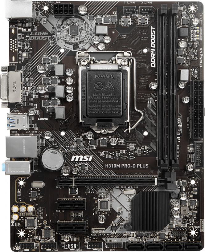 MSI H310M Pro-D Plus GPU