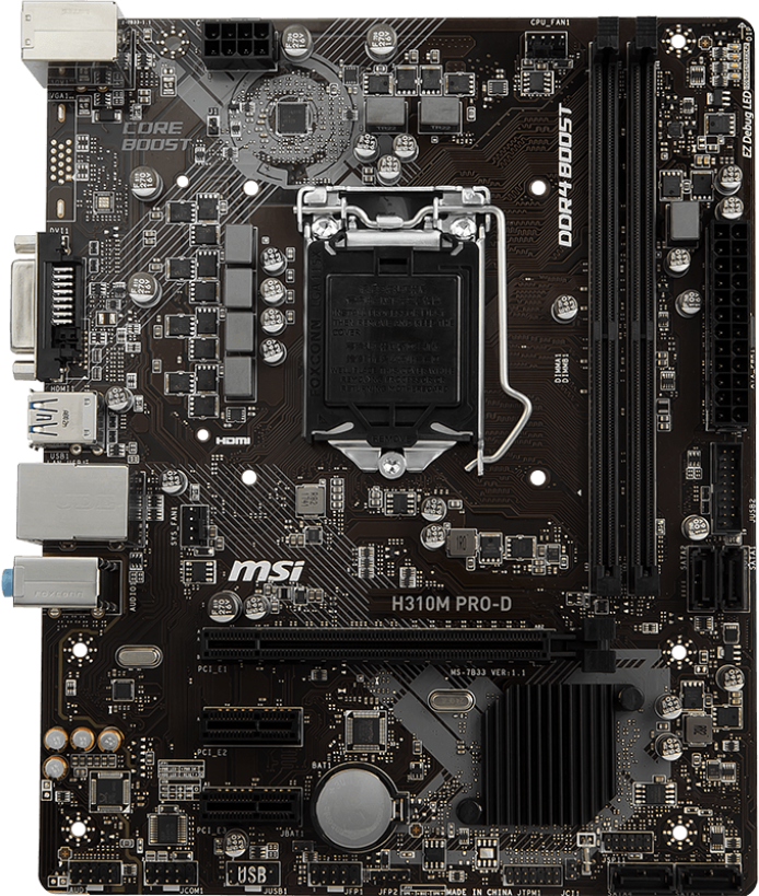 MSI H310M Pro-D GPU