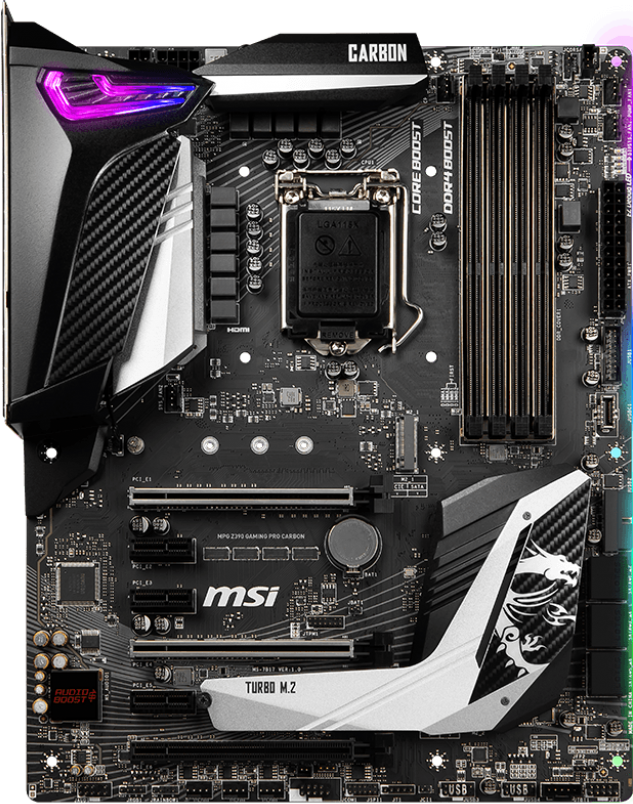 MSI MPG Z390 Gaming Pro Carbon GPU