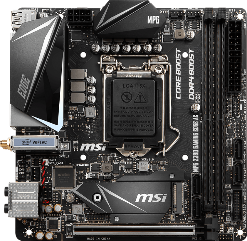 MSI MPG Z390I Gaming Edge AC GPU