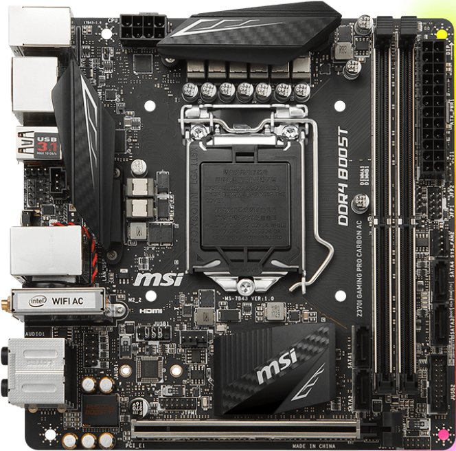 MSI Z370I Gaming Pro Carbon AC GPU